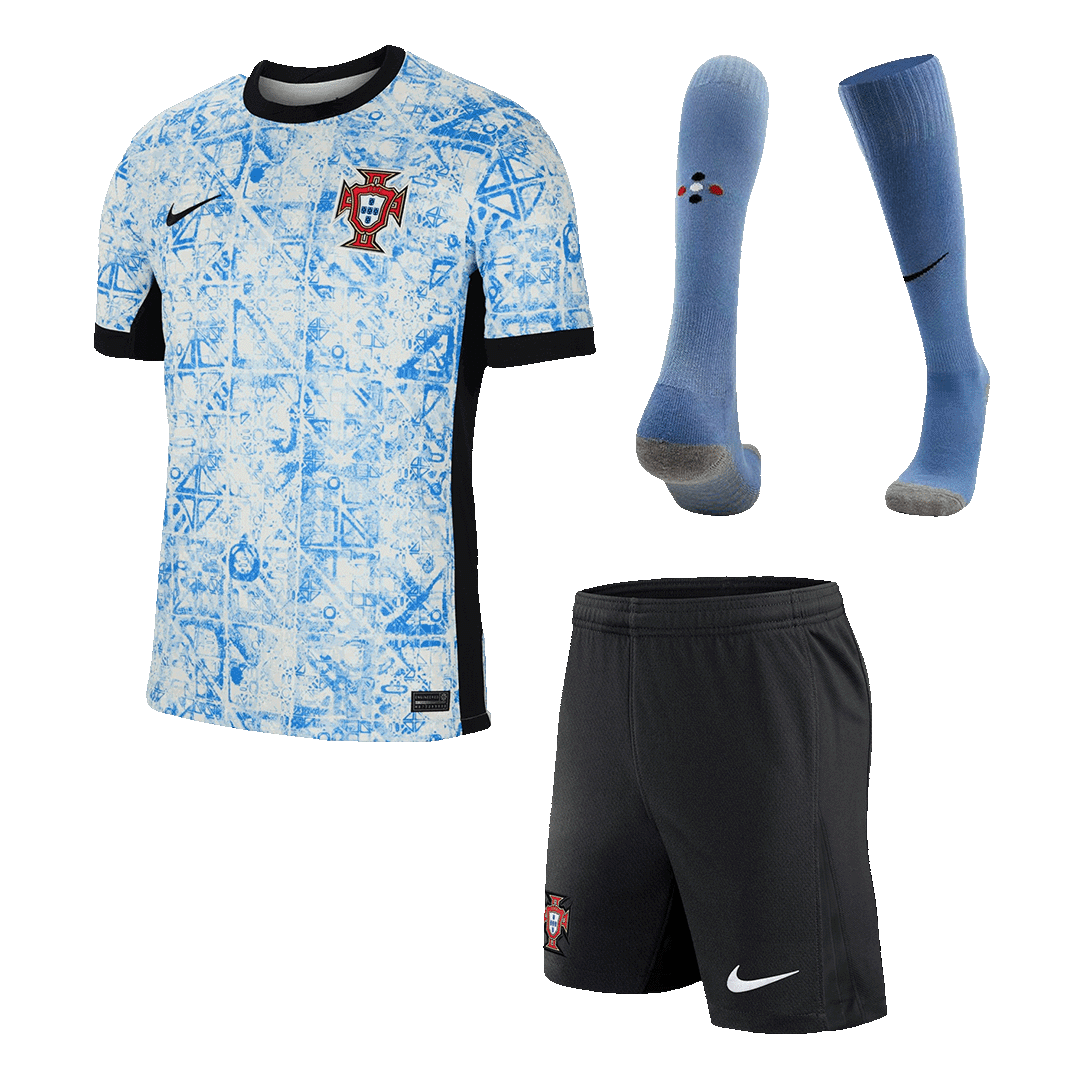 Portugal Away Jersey Kit EURO 2024 (Jersey+Shorts+Socks)