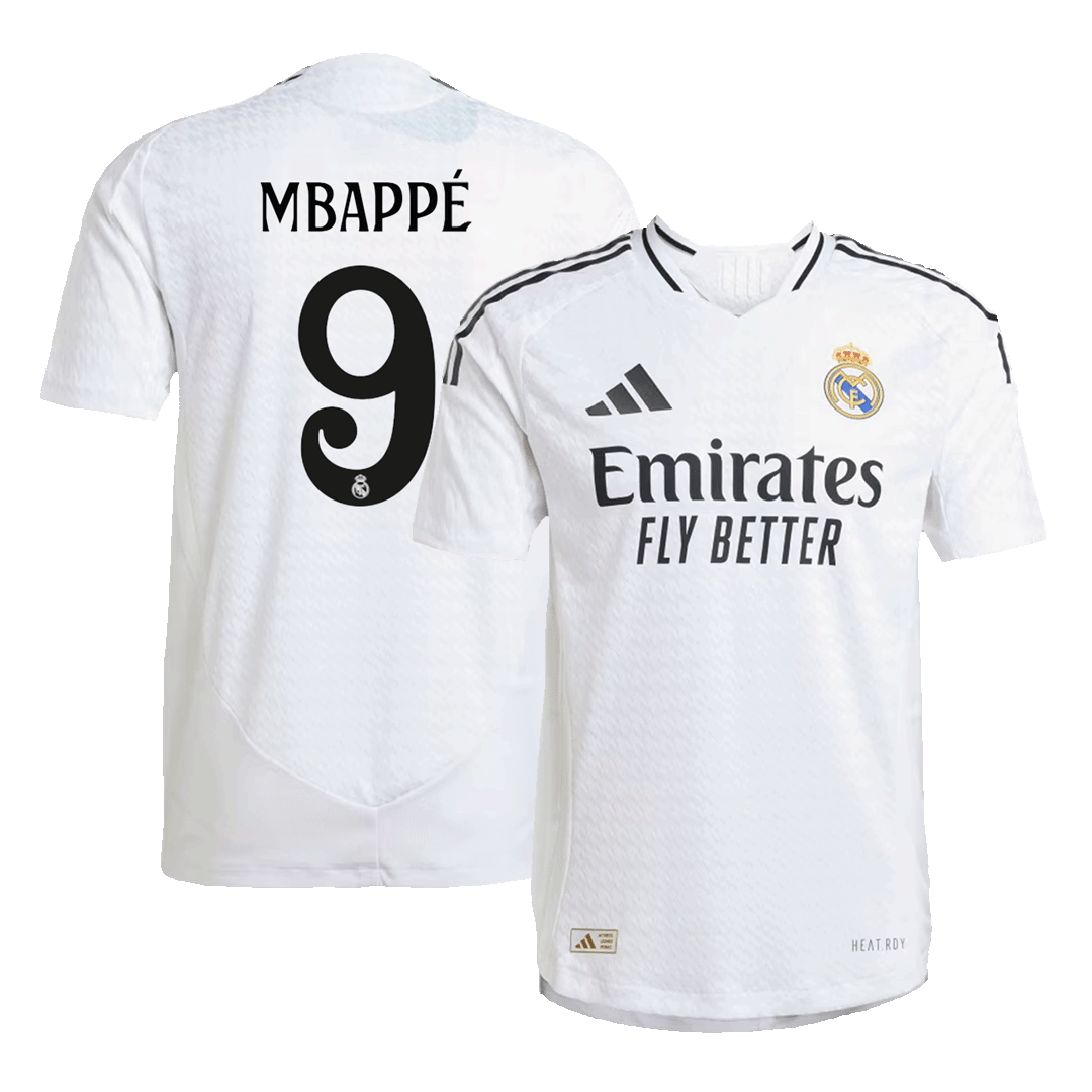 Real Madrid MBAPPÉ #9 Home Jersey Authentic 2024/25