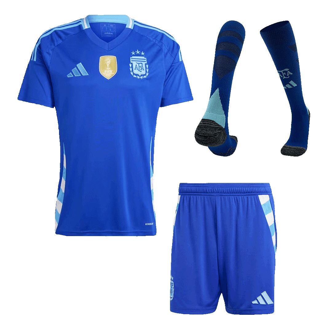 Argentina Away Jersey Kit 2024 (Jersey+Shorts+Socks)