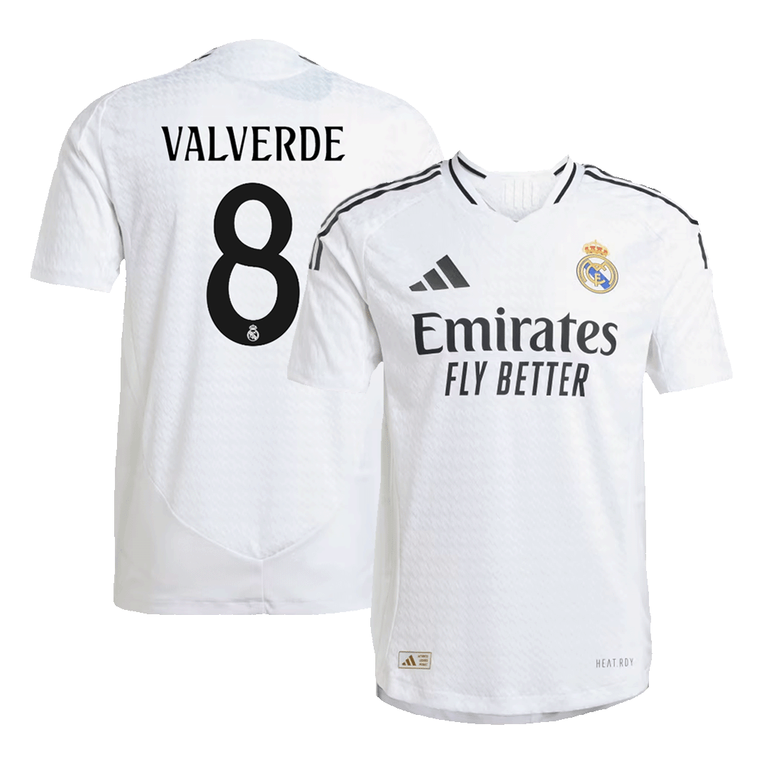 Real Madrid VALVERDE #8 Home Jersey Authentic 2024/25
