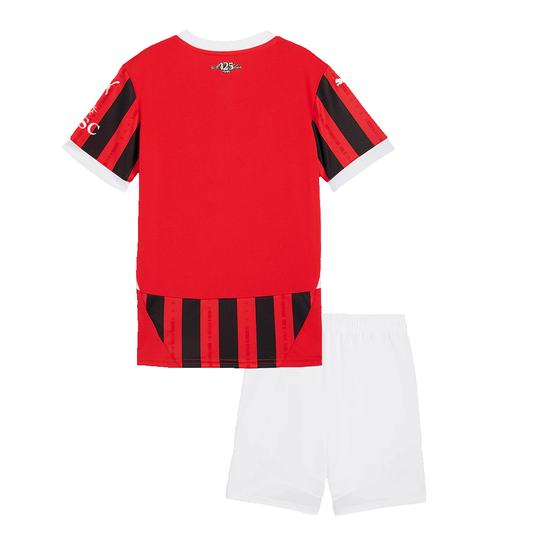 AC Milan Home Jersey Kit 2024/25 Kids(Jersey+Shorts)