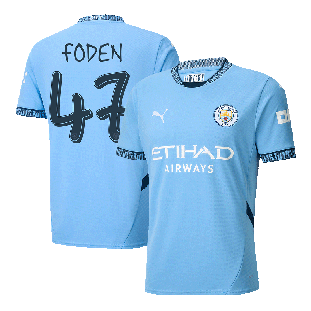 Manchester City FODEN #47 Home Jersey 2024/25 - UCL Edition