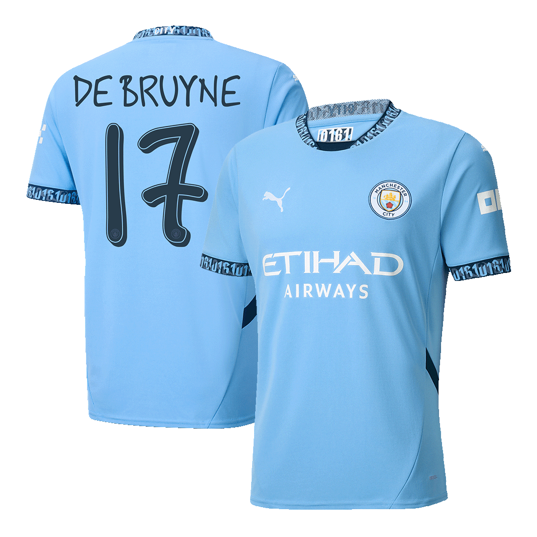 Manchester City DE BRUYNE #17 Home Jersey 2024/25 - UCL Edition