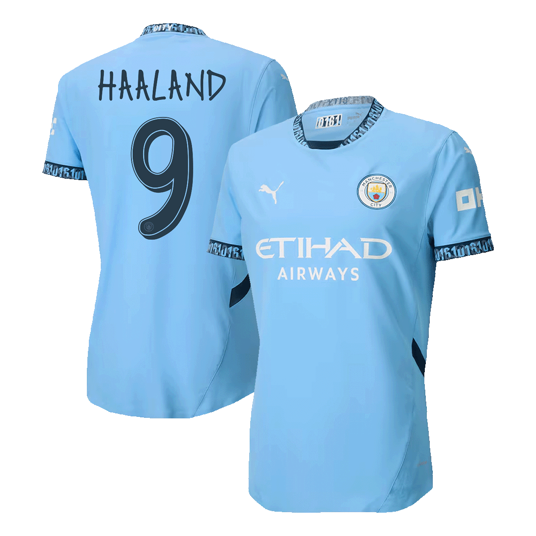 Manchester City HAALAND #9 Home Jersey Authentic 2024/25 - UCL Edition