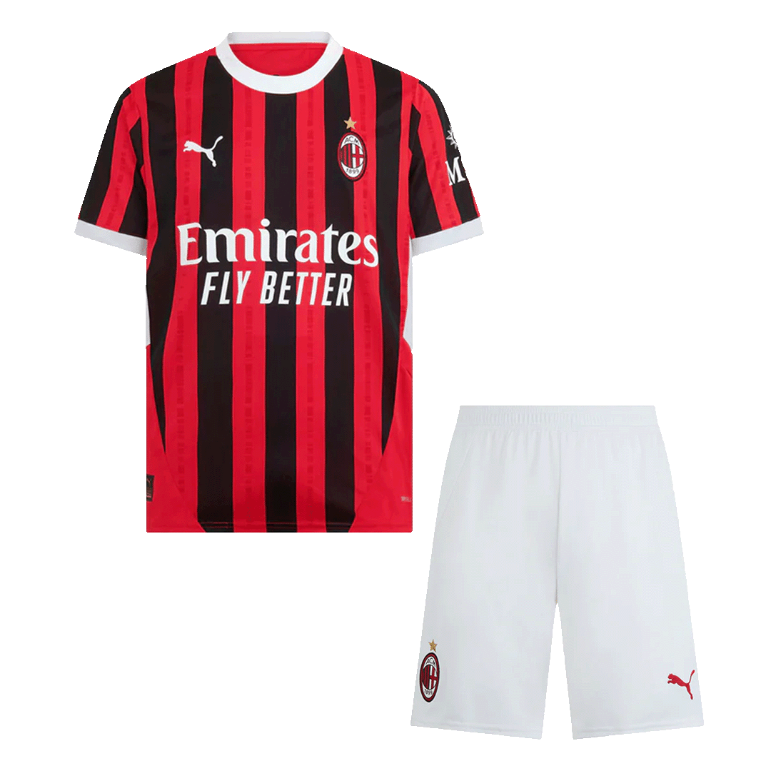 AC Milan Home Jersey Kit 2024/25 (Jersey+Shorts)
