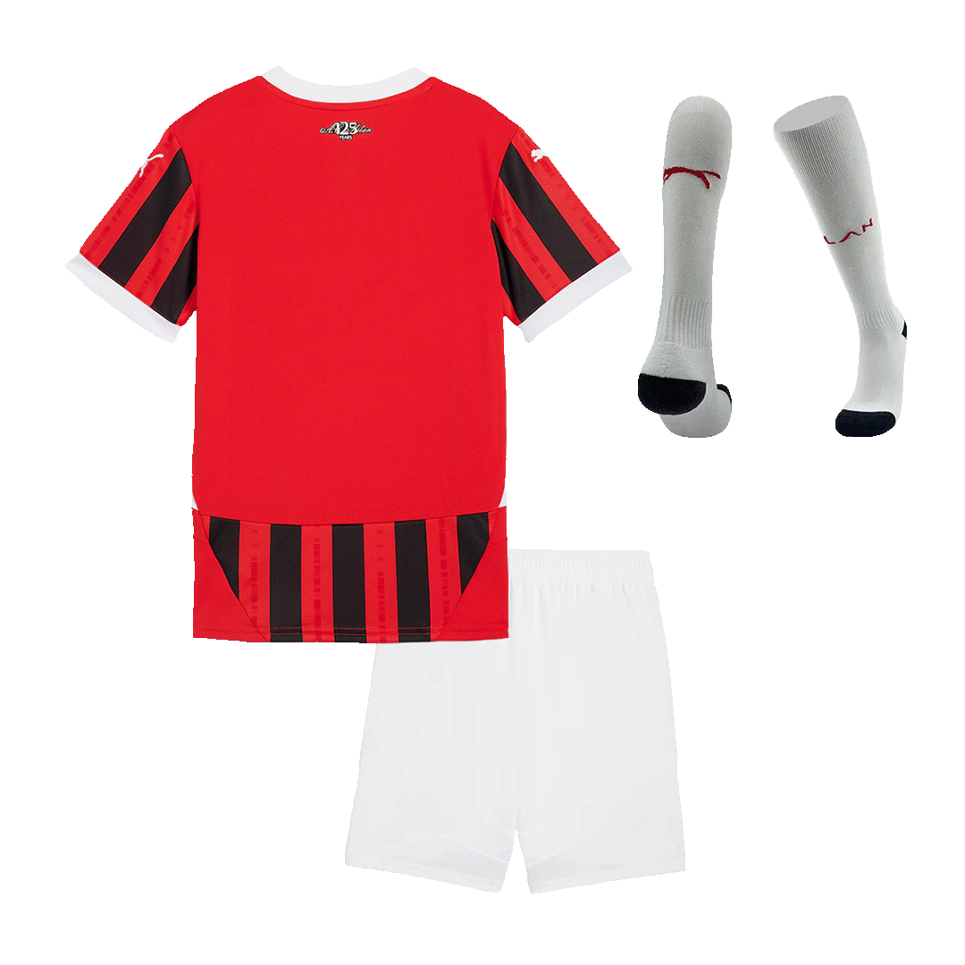 AC Milan Home Jersey Kit 2024/25 Kids(Jersey+Shorts+Socks)