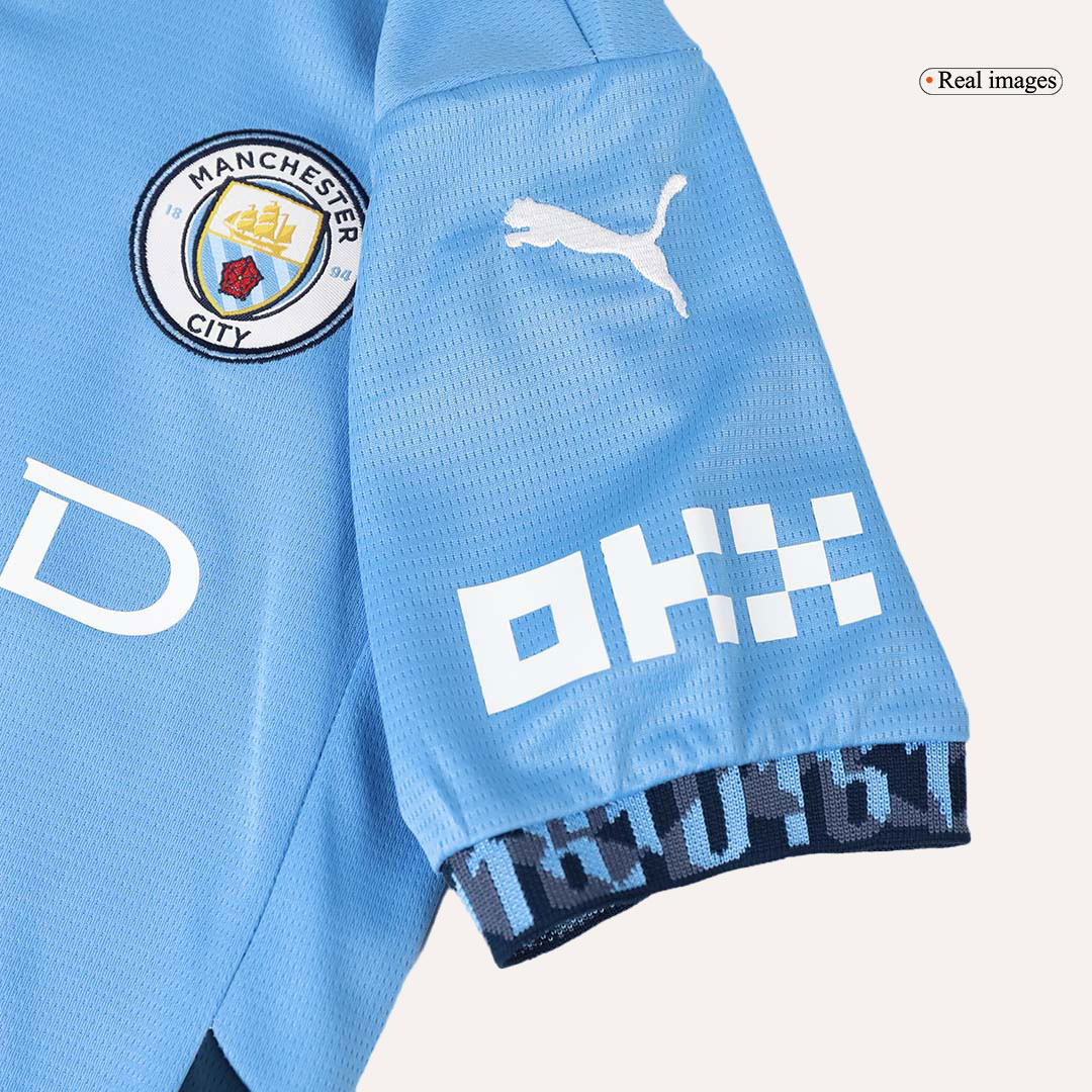 Manchester City Home Jersey Kit 2024/25 Kids(Jersey+Shorts)