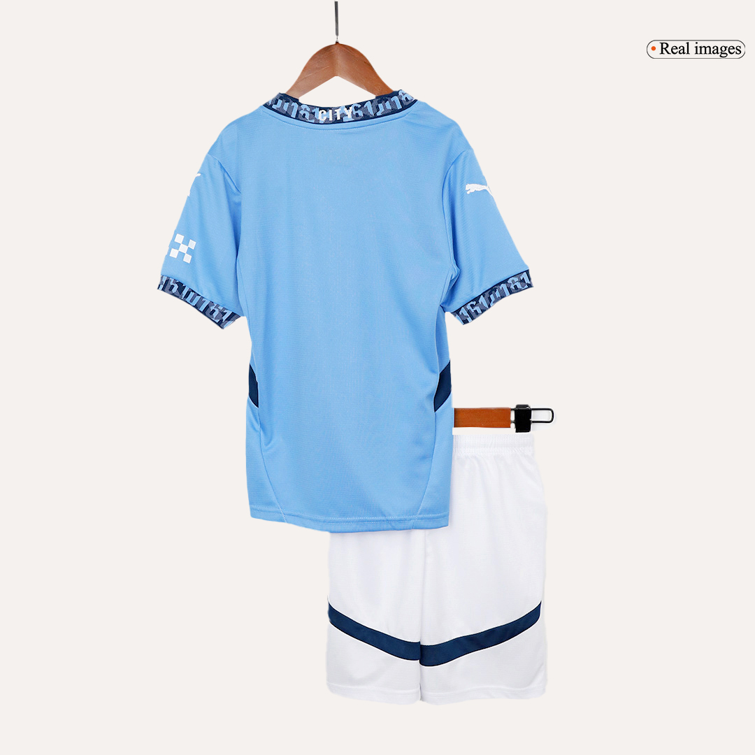 Manchester City Home Jersey Kit 2024/25 Kids(Jersey+Shorts)