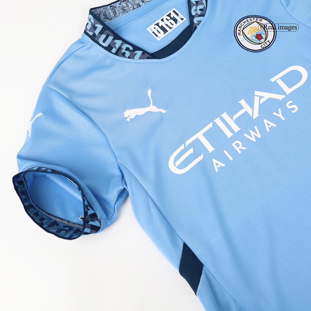 Manchester City Home Jersey Kit 2024/25 Kids(Jersey+Shorts)