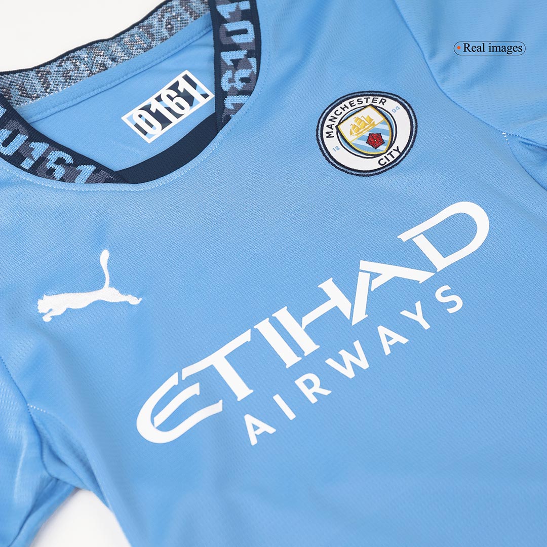 Manchester City Home Jersey Kit 2024/25 Kids(Jersey+Shorts)