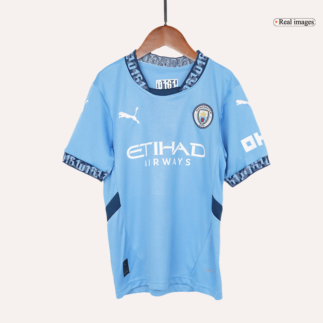 Manchester City Home Jersey Kit 2024/25 Kids(Jersey+Shorts)