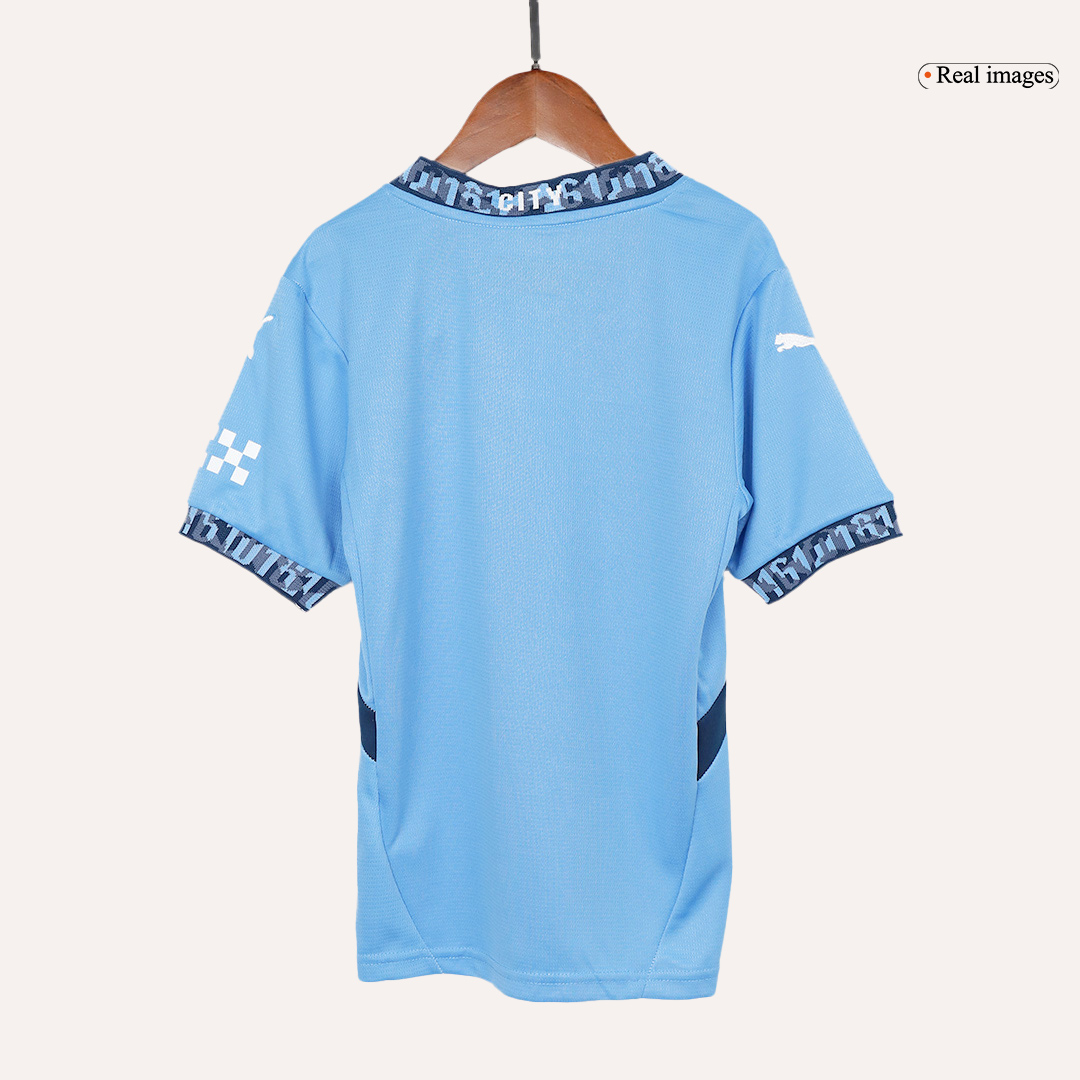 Manchester City Home Jersey Kit 2024/25 Kids(Jersey+Shorts)
