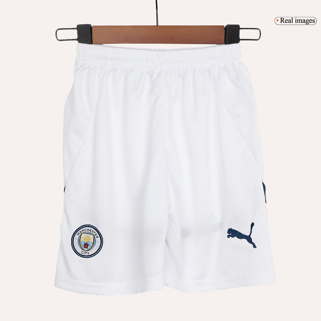 Manchester City Home Jersey Kit 2024/25 Kids(Jersey+Shorts)
