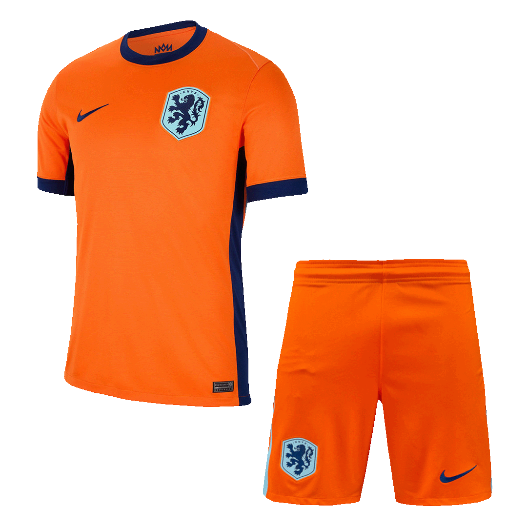 Netherlands Home Jersey Kit EURO 2024 (Jersey+Shorts)