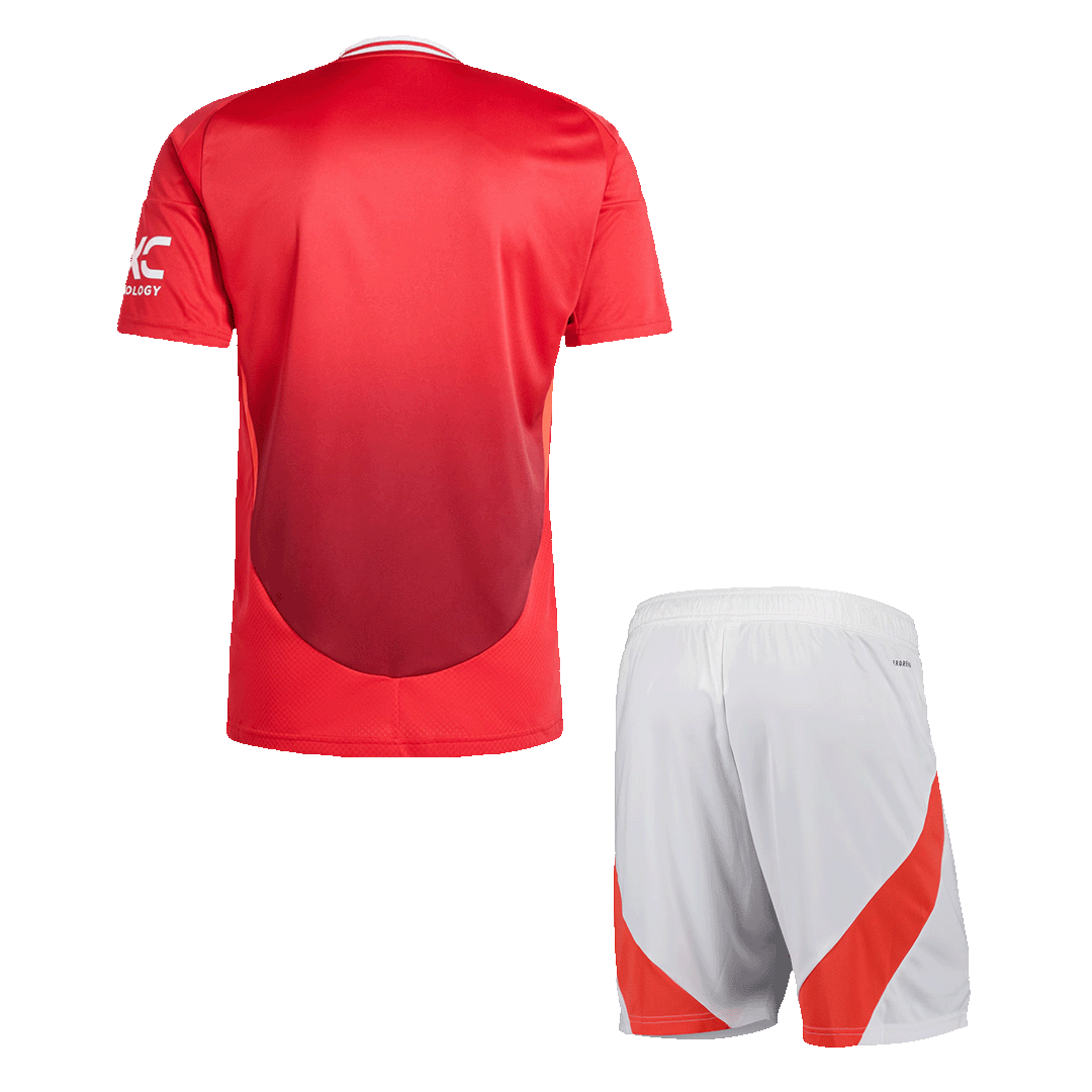 Manchester United Home Jersey Kit 2024/25 (Jersey+Shorts)