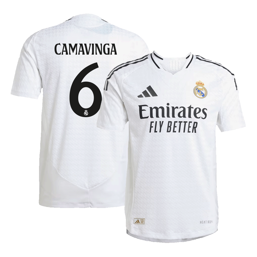 Real Madrid CAMAVINGA #6 Home Jersey Authentic 2024/25
