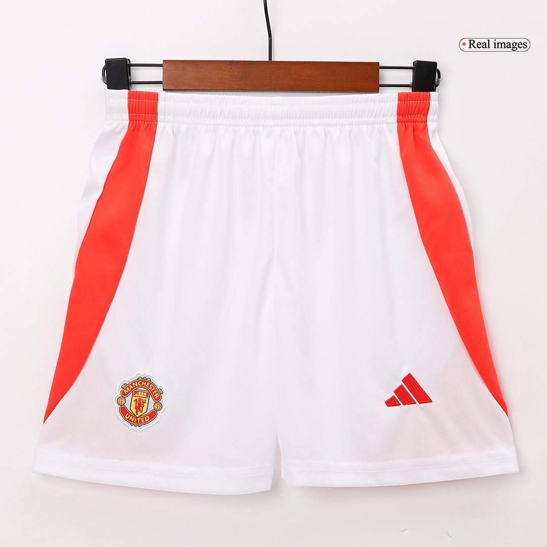 Manchester United Home Jersey Kit 2024/25 Kids(Jersey+Shorts)