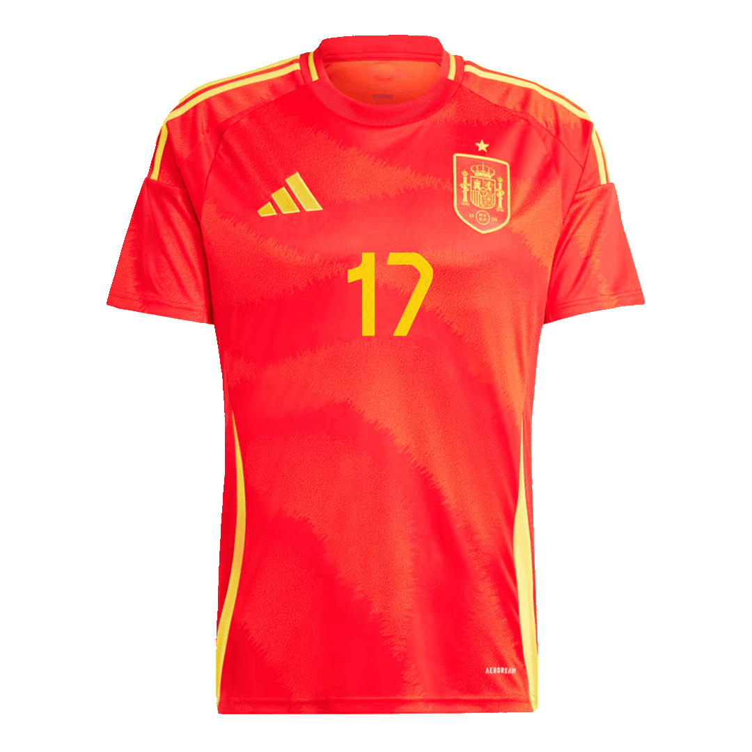 Spain WILLIAMS JR. #17 Home Jersey EURO 2024