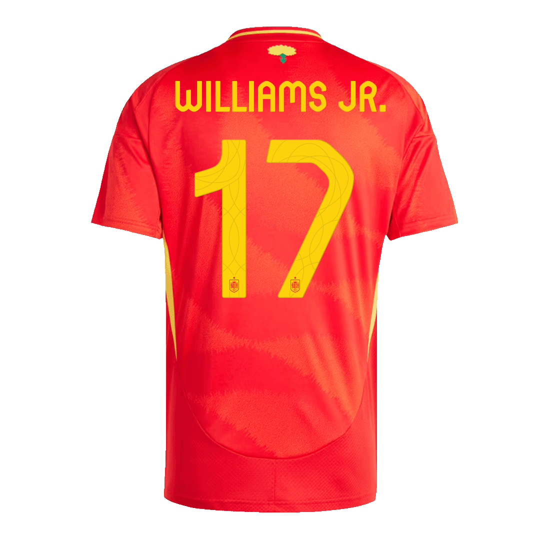 Spain WILLIAMS JR. #17 Home Jersey EURO 2024