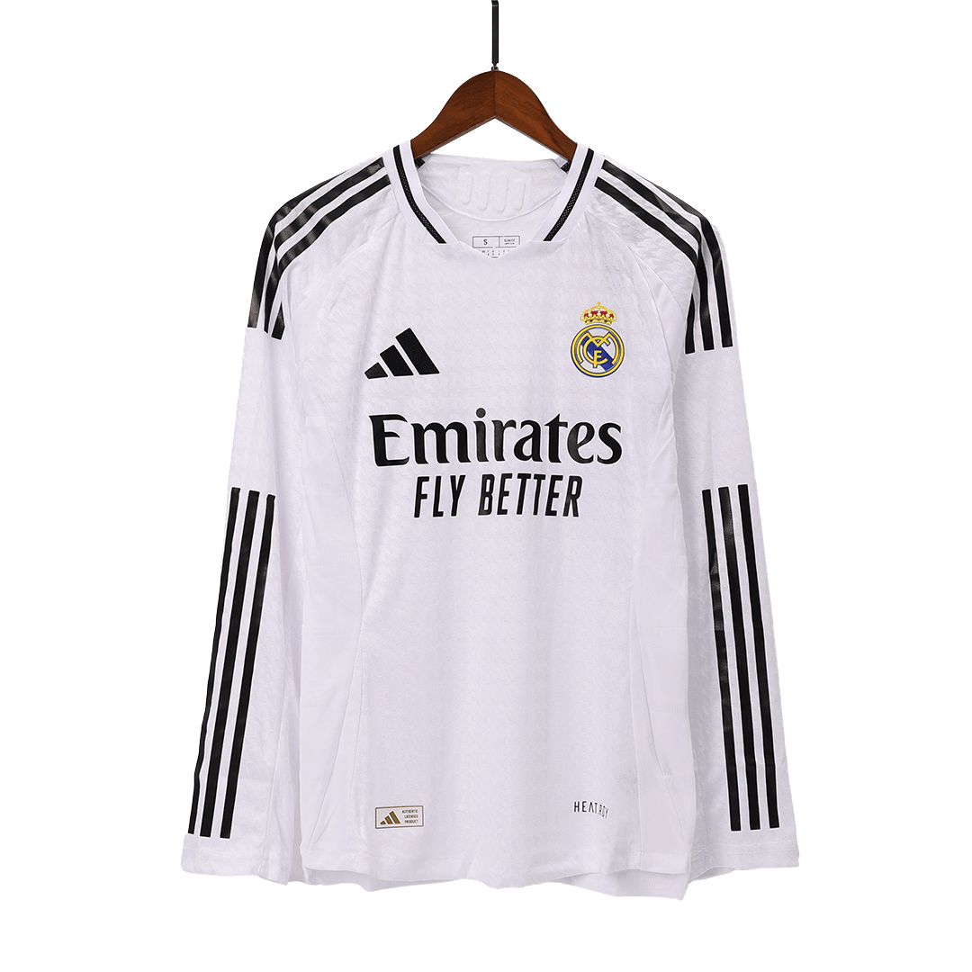 Authentic Real Madrid Long Sleeve Home Jersey 2024/25