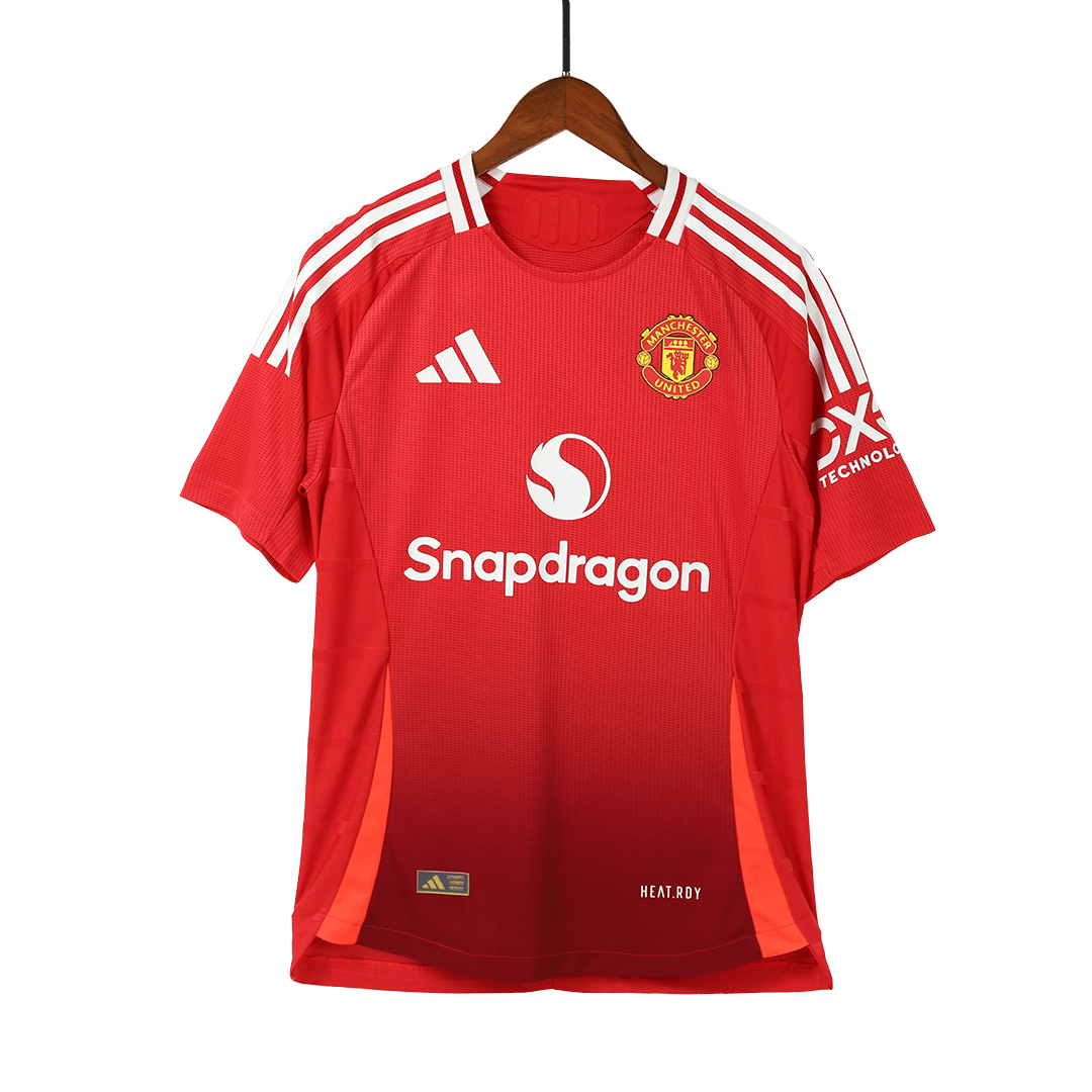 Manchester United B.FERNANDES #8 Home Soccer Jersey Authentic 2024/25