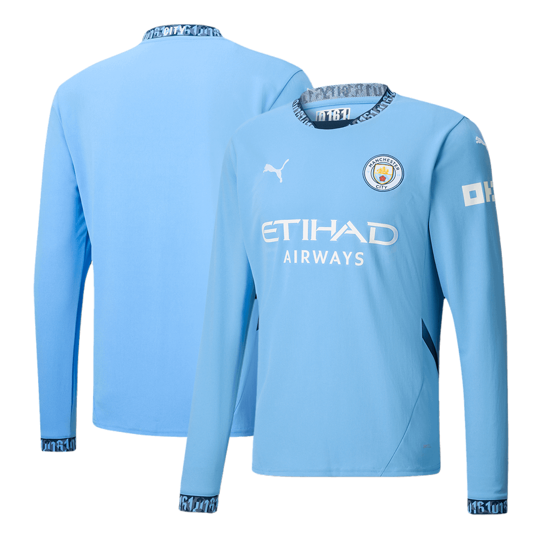 Manchester City Long Sleeve Home Jersey 2024/25