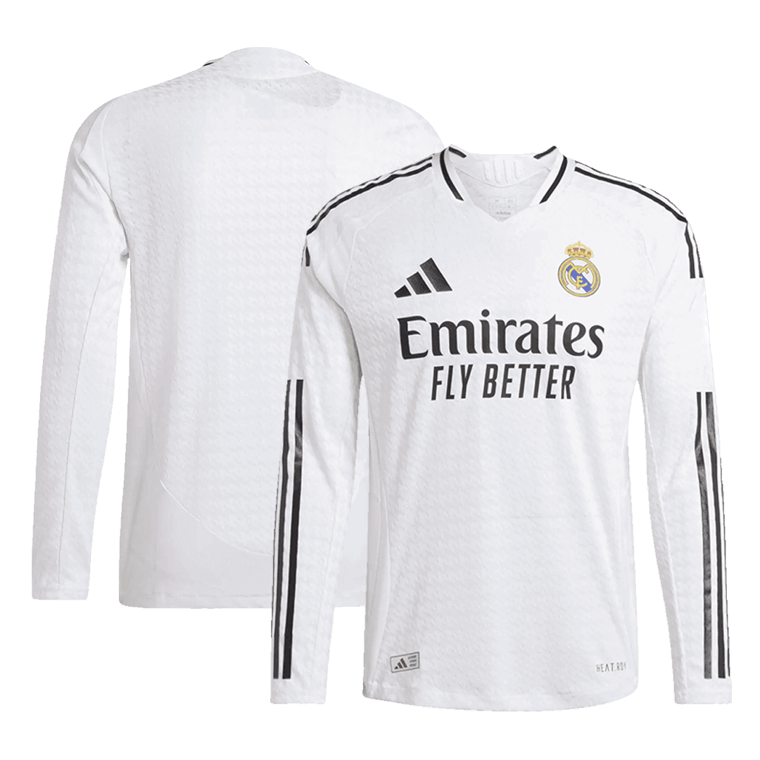 Authentic Real Madrid Long Sleeve Home Jersey 2024/25
