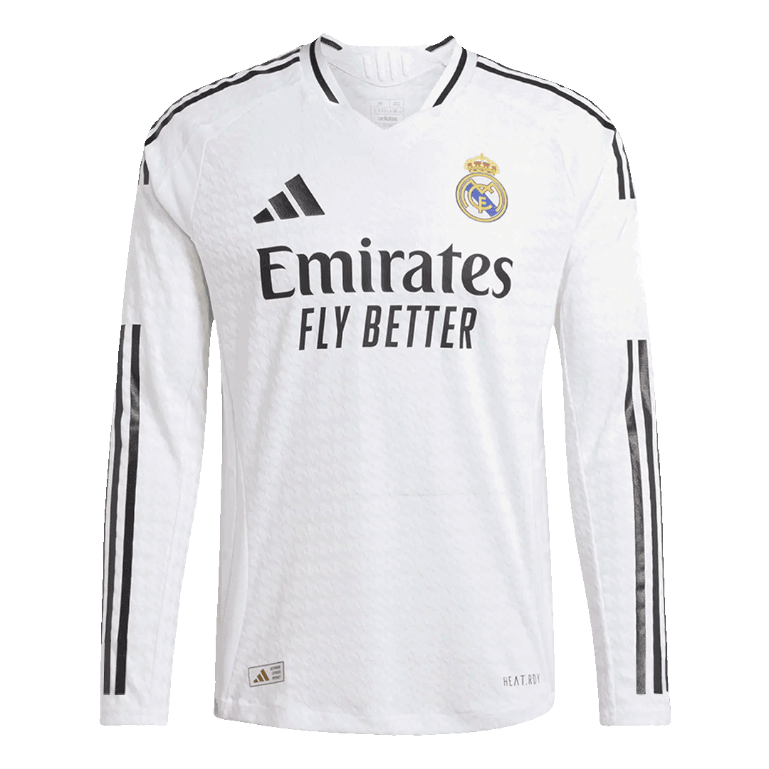 Authentic Real Madrid Long Sleeve Home Jersey 2024/25