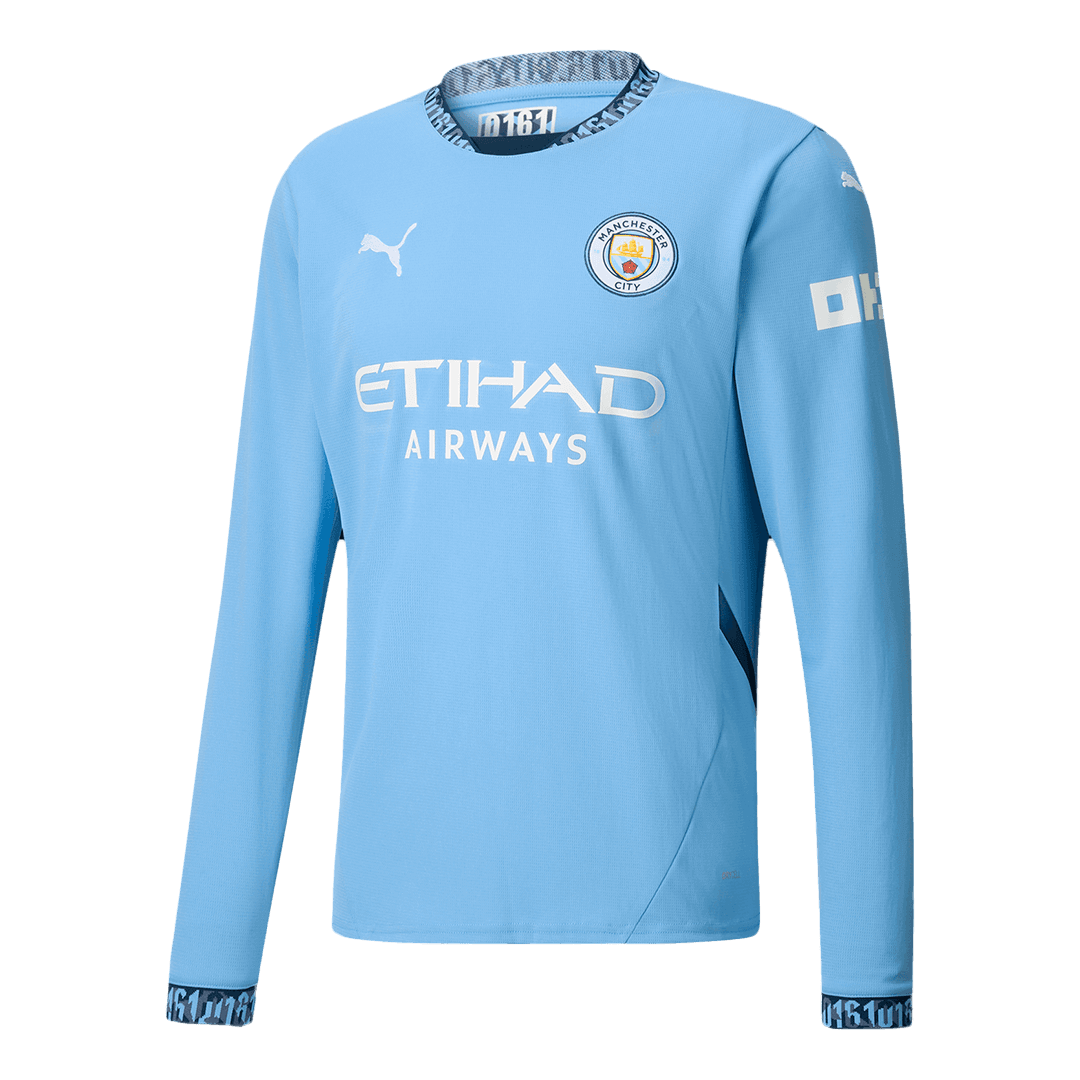 Manchester City Long Sleeve Home Jersey 2024/25
