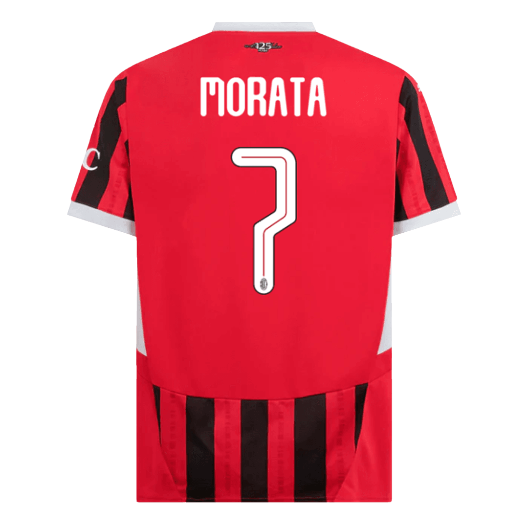 AC Milan MORATA #7 Home Jersey 2024/25 - UCL Edition