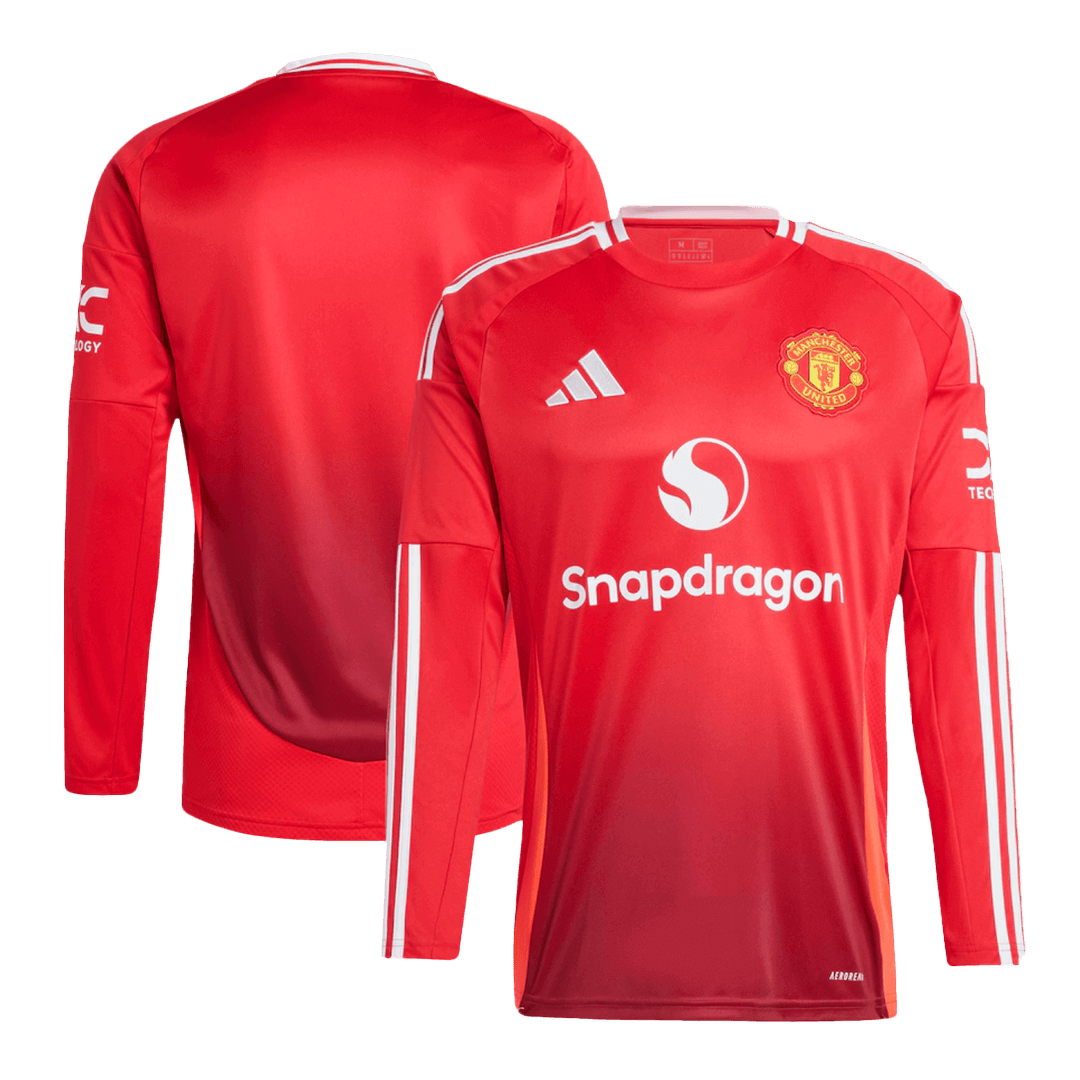 Manchester United Long Sleeve Home Jersey 2024/25