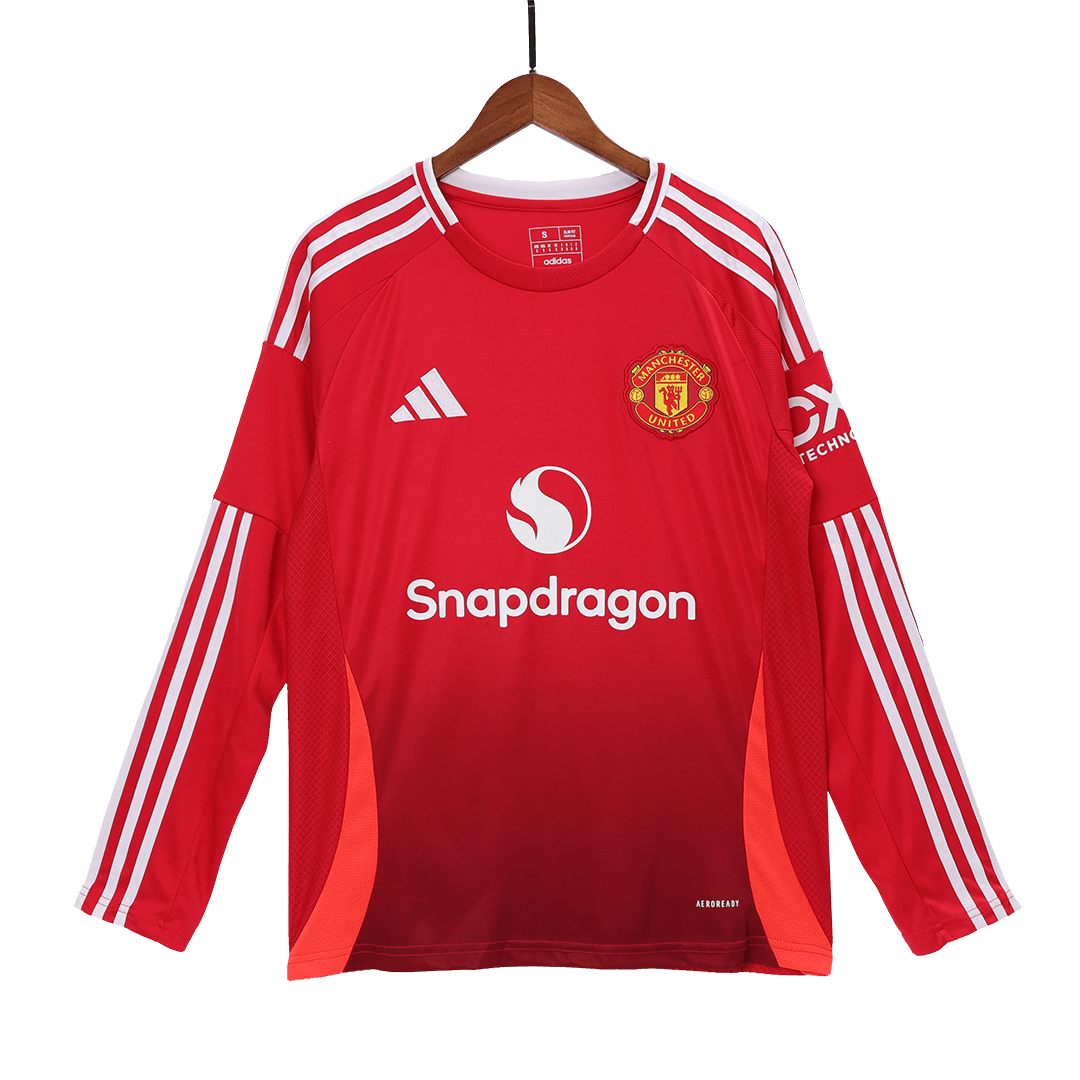 Manchester United Long Sleeve Home Jersey 2024/25