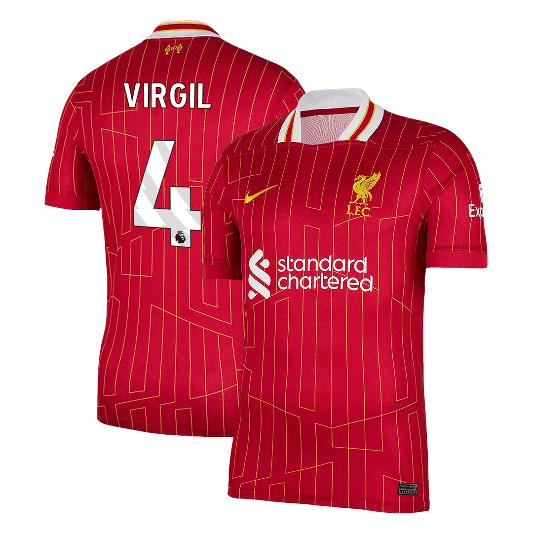 Liverpool VIRGIL #4 Home Soccer Jersey 2024/25