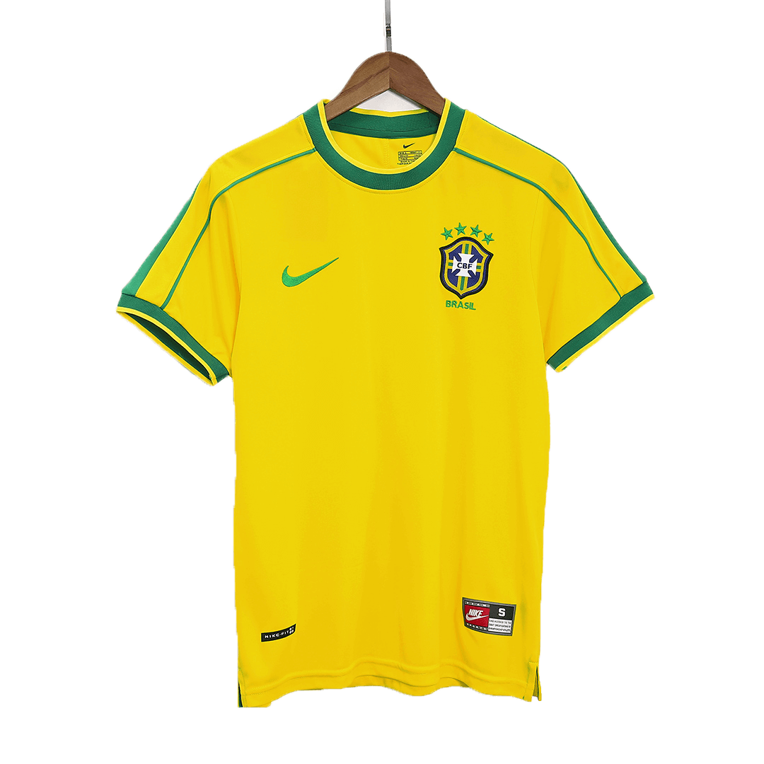 Brazil CAFU #2 Home Soccer Jersey Retro 1998