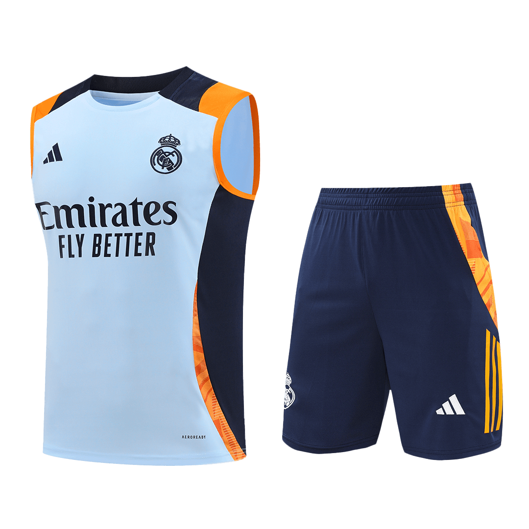 Real Madrid Pre-Match Jersey Kit 2024/25 (Jersey+Shorts)