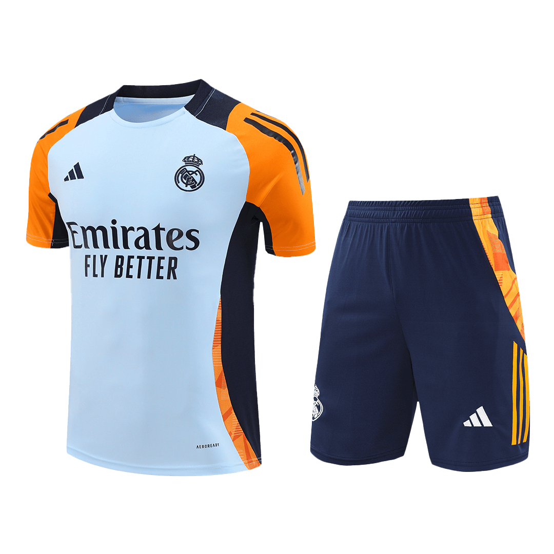 Real Madrid Pre-Match Training Jersey Kit 2024/25 (Jersey+Shorts)