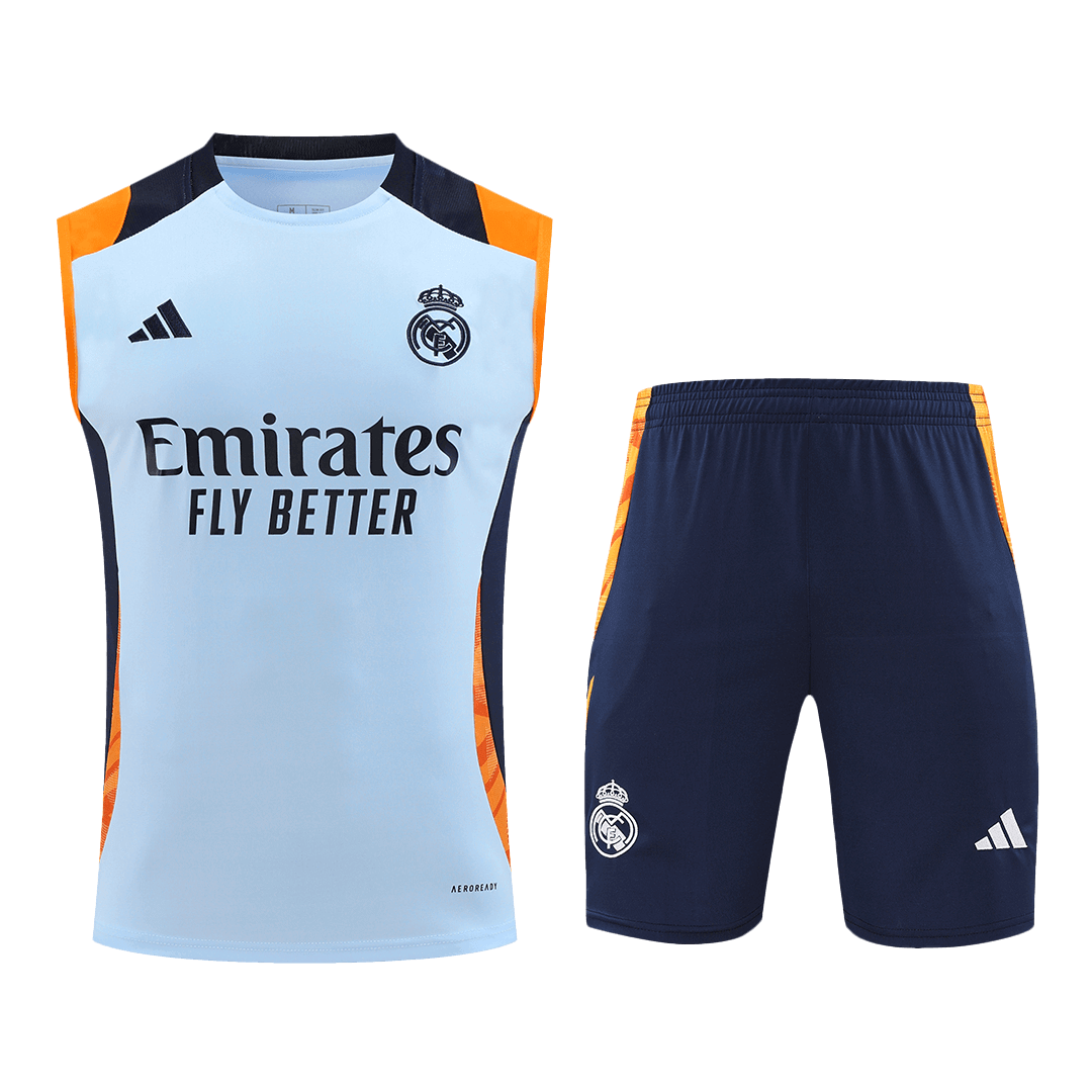 Real Madrid Pre-Match Jersey Kit 2024/25 (Jersey+Shorts)