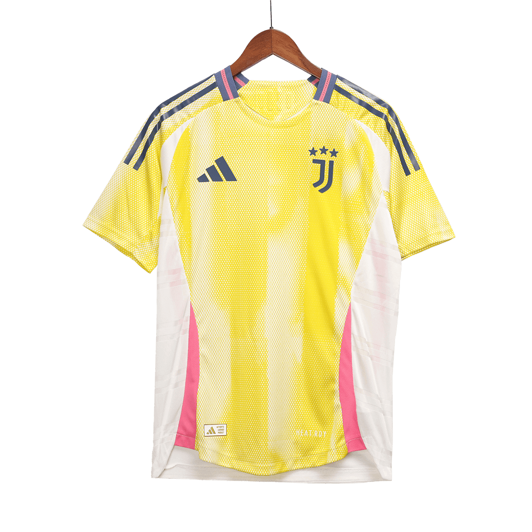 Juventus Away Soccer Jersey Authentic 2024/25- Save The Children Sponsor
