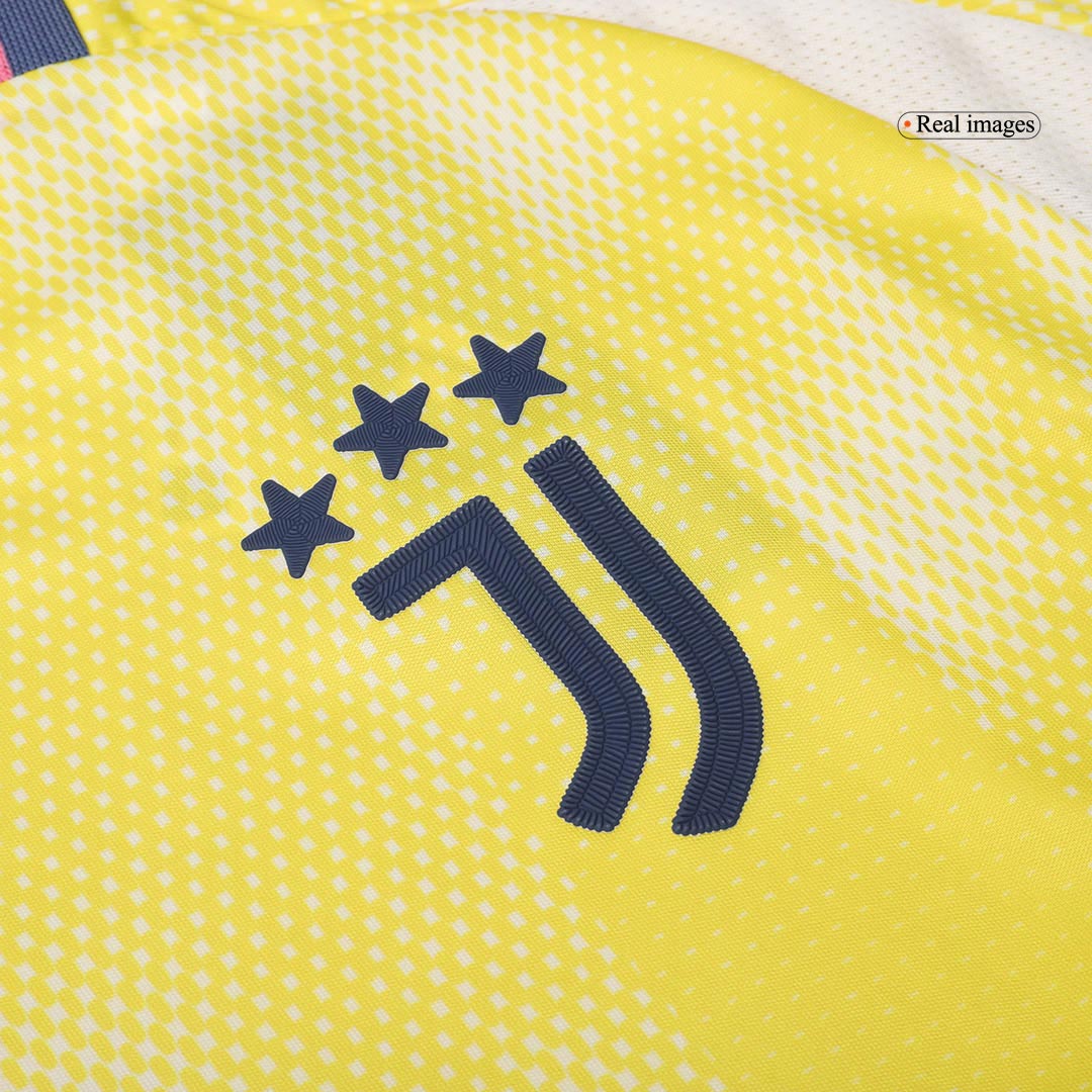 Juventus Away Soccer Jersey Authentic 2024/25- Save The Children Sponsor