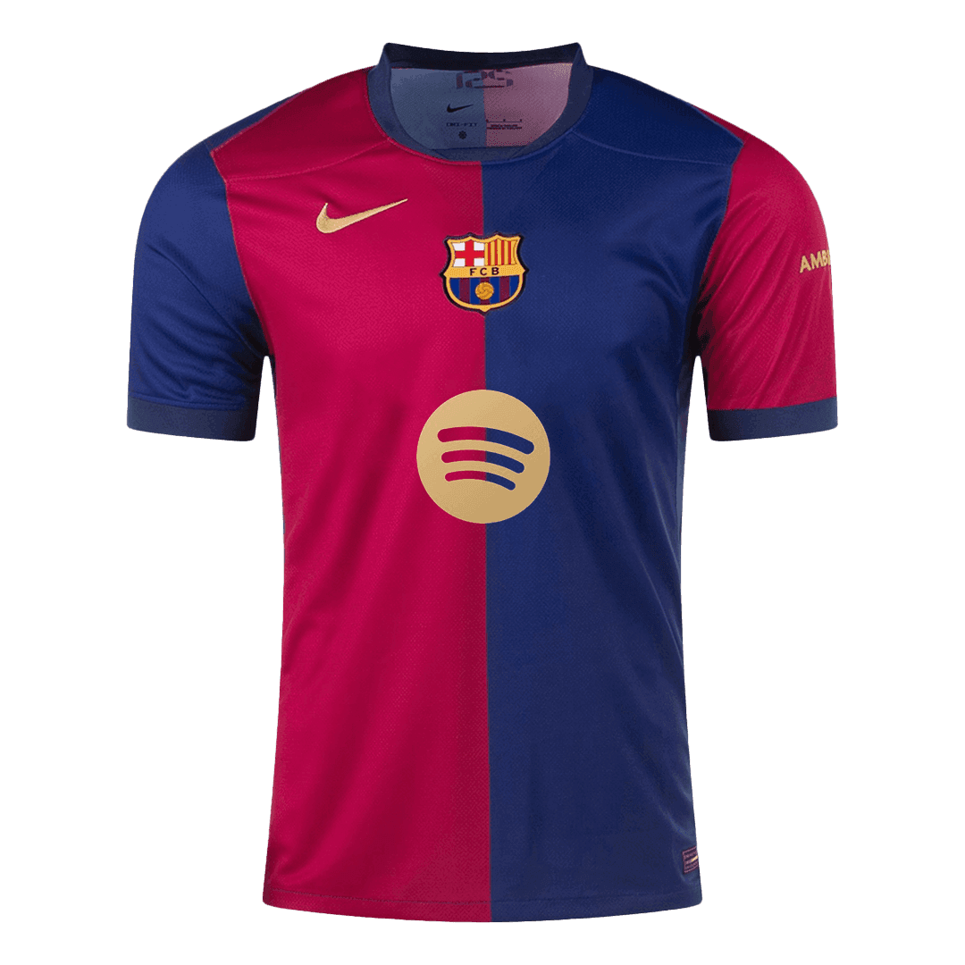 Barcelona Home Jersey 2024/25-Spotify Logo Without Text