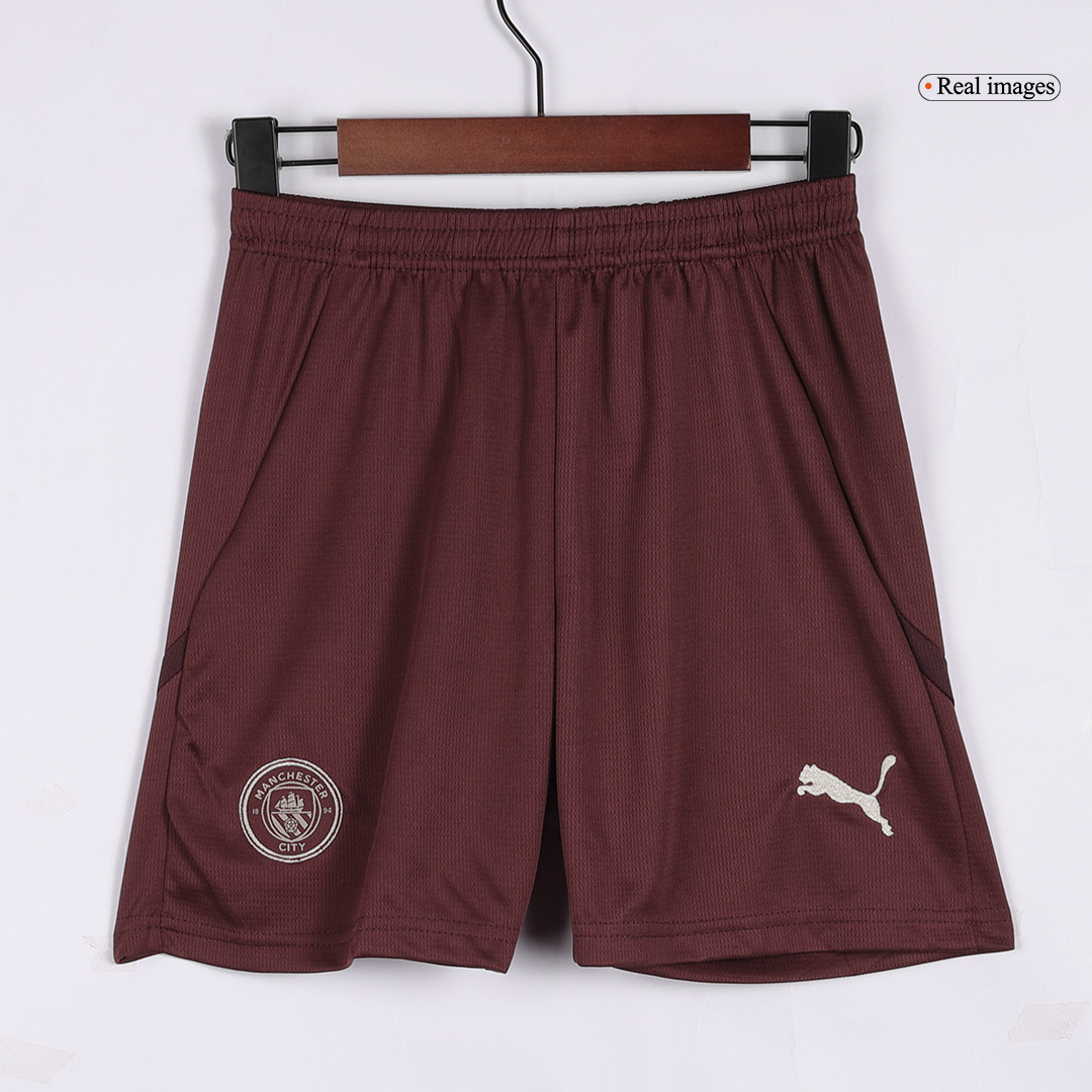 Manchester City Third Away Jersey Kit 2024/25 Kids(Jersey+Shorts)