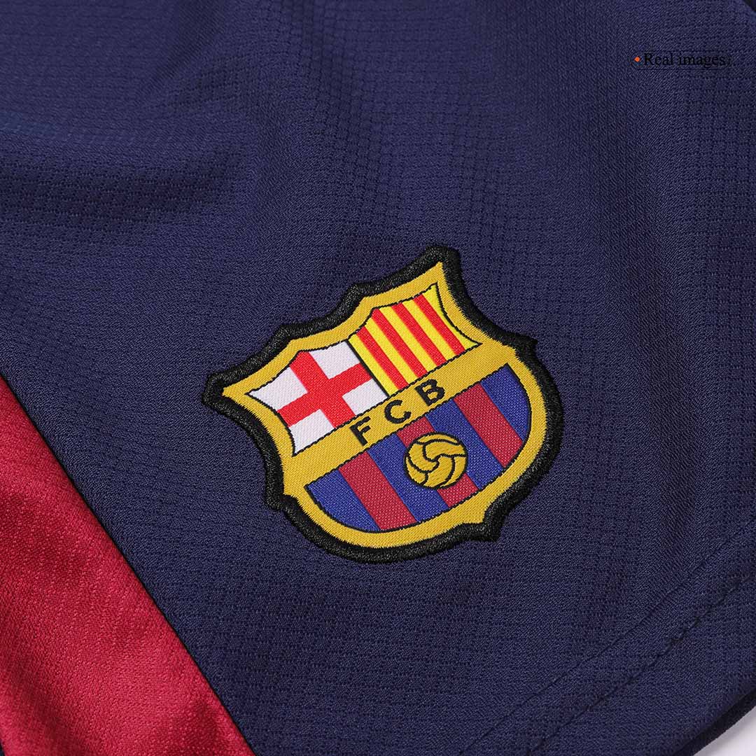 Barcelona Home Jersey Kit 2024/25 Kids(Jersey+Shorts) Spotify Logo Without Text