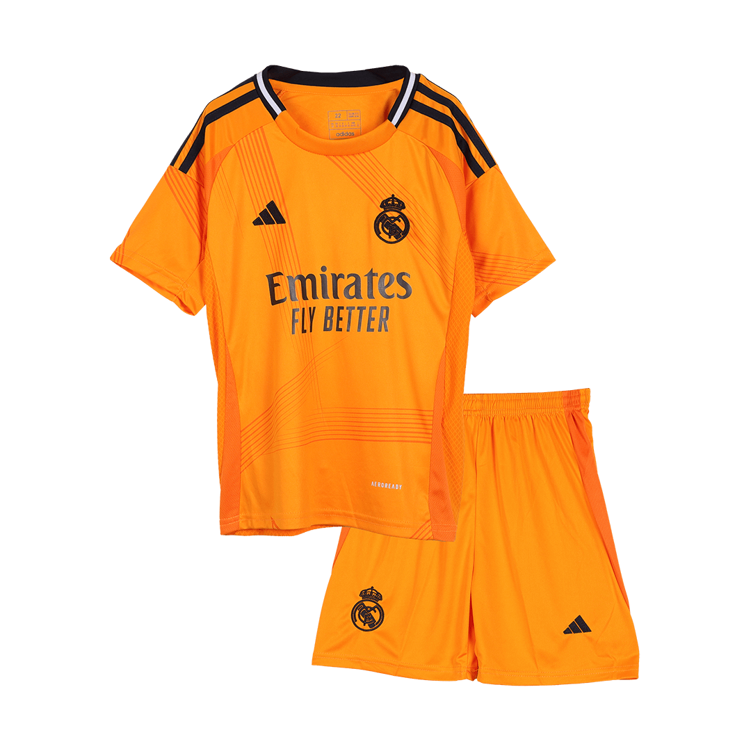 Real Madrid Away Jersey Kit 2024/25 Kids(Jersey+Shorts)