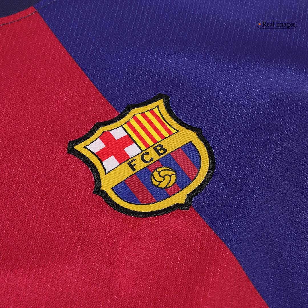 Barcelona Home Jersey Kit 2024/25 Kids(Jersey+Shorts) Spotify Logo Without Text