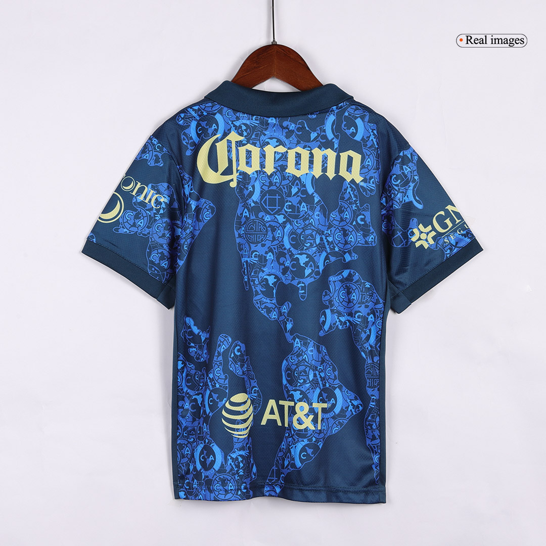 Club America Away Soccer Jersey Kit 2024/25 Kids(Jersey+Shorts)