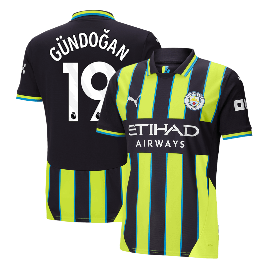 Manchester City GÜNDOĞAN #19 Away Soccer Jersey 2024/25
