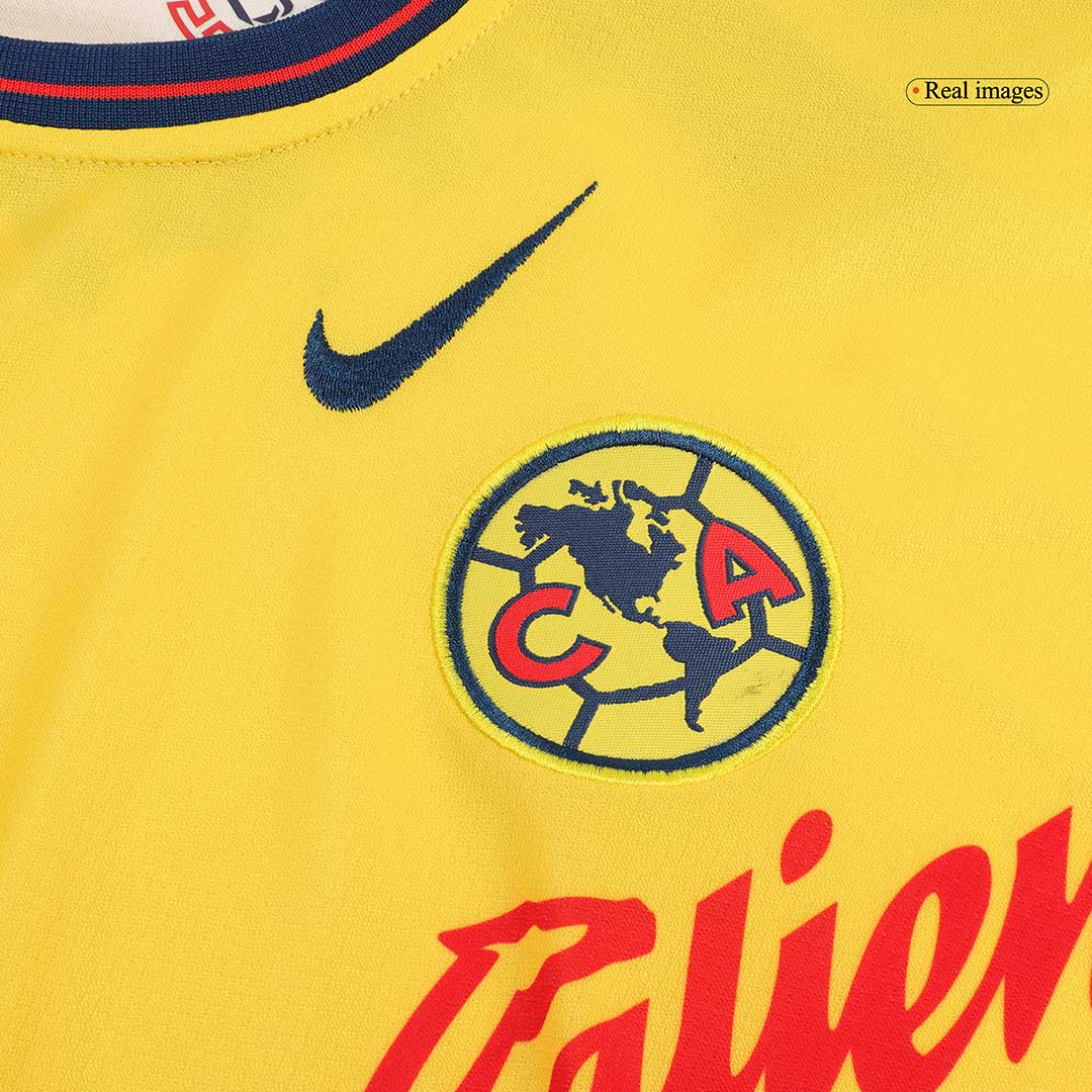 Club America Home Soccer Jersey Kit 2024/25 Kids(Jersey+Shorts)