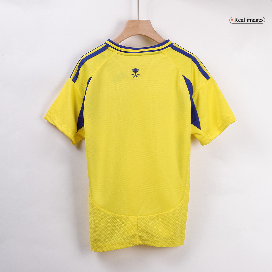 Al Nassr RONALDO #7 Home Soccer Jersey Kit 2024/25 Kids(Jersey+Shorts+Socks)