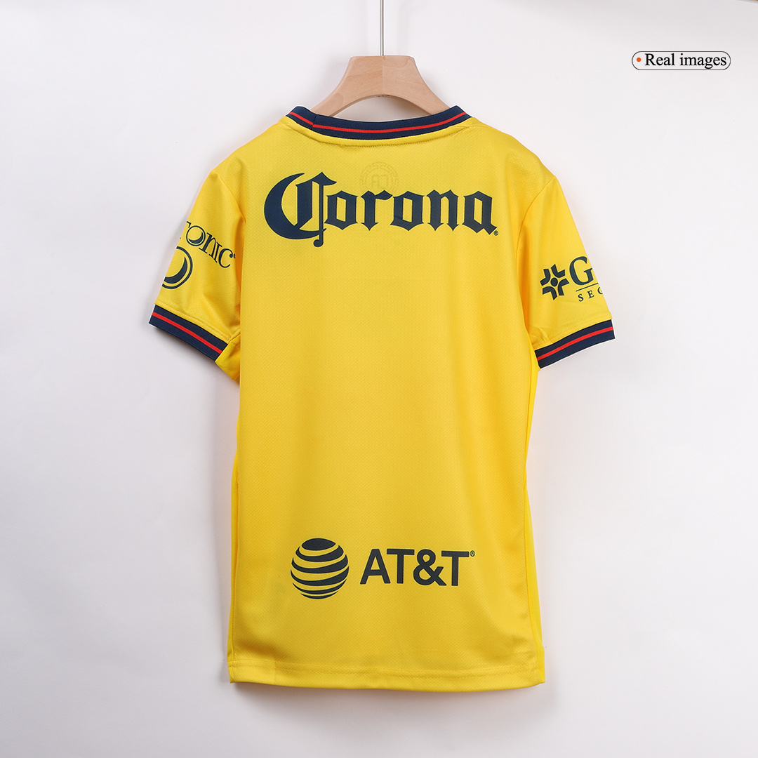 Club America Home Soccer Jersey Kit 2024/25 Kids(Jersey+Shorts)