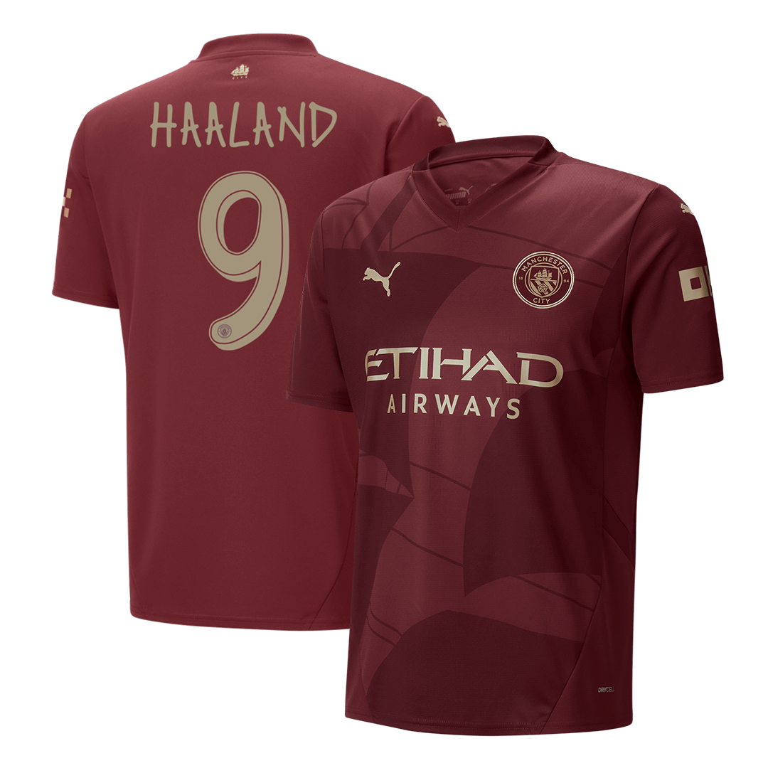 Manchester City HAALAND #9 Third Away Soccer Jersey 2024/25 - UCL Edition